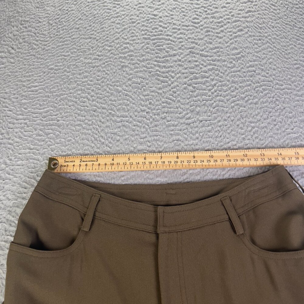 NWT Linda Allard Ellen Tracy Pants Women 8 Green Straight Business Casual Travel - Picture 3 of 9